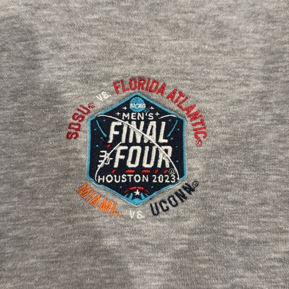 Final four 3/4 zip up sweater 2023 UConn championship size large - Picture 4 of 7